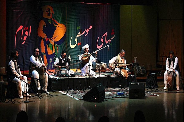 Rada Music Band led by Morteza and Majid Yeganeh Rad and Master
              Gholam Ali Purati local singing perferm nights festival.